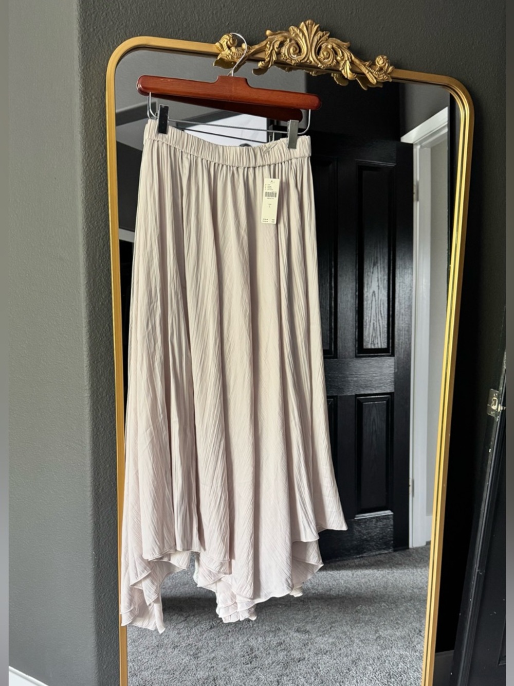 Chic Cream A-Line Women's Skirt
